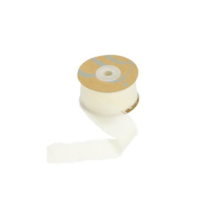 NASTRO SETA C FRANGIA MM40X15MT PANNA